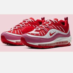 Nike Air Max 98 Red and White Sneakers